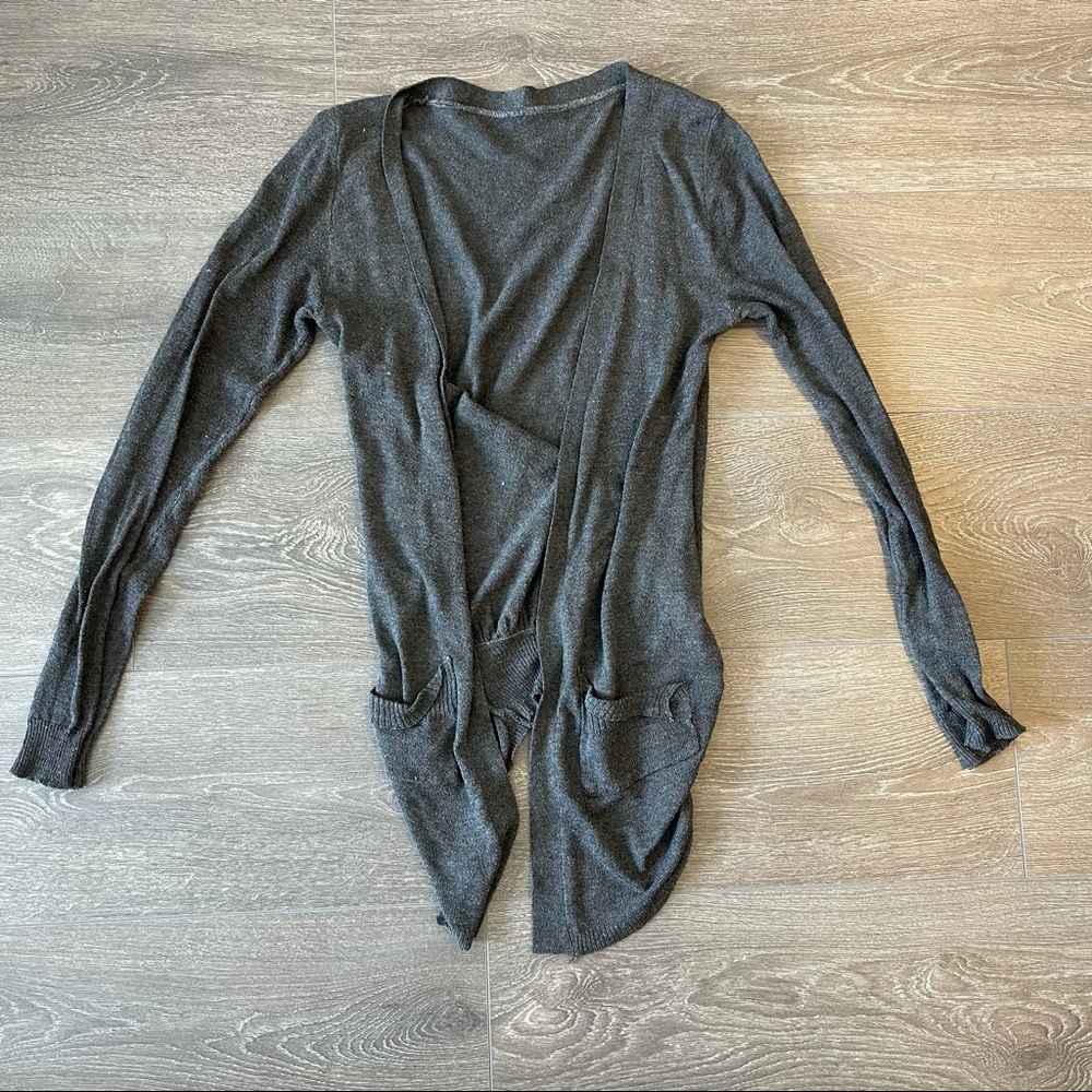 Thin Gray Cardigan